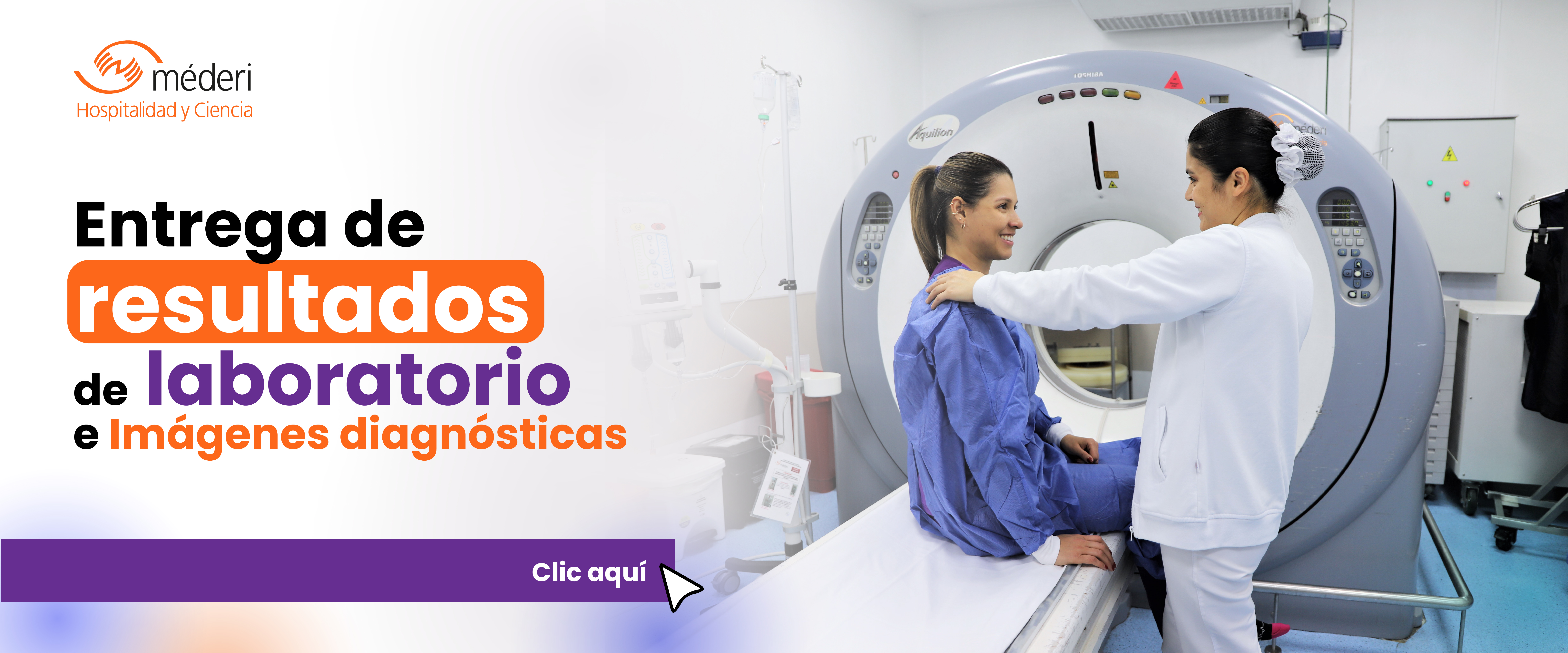 Entrega de resultados de laboratorio e imágenes diagnosticas