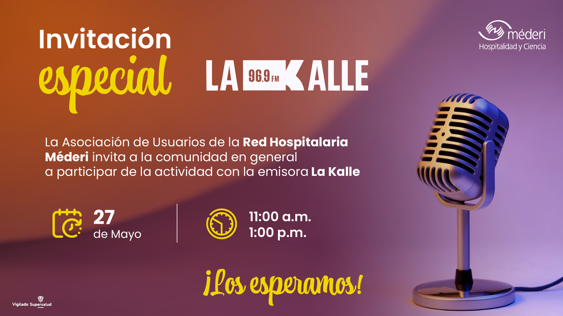 Afiche de Invitación Actividad AsoMederi y La Kalle Méderi